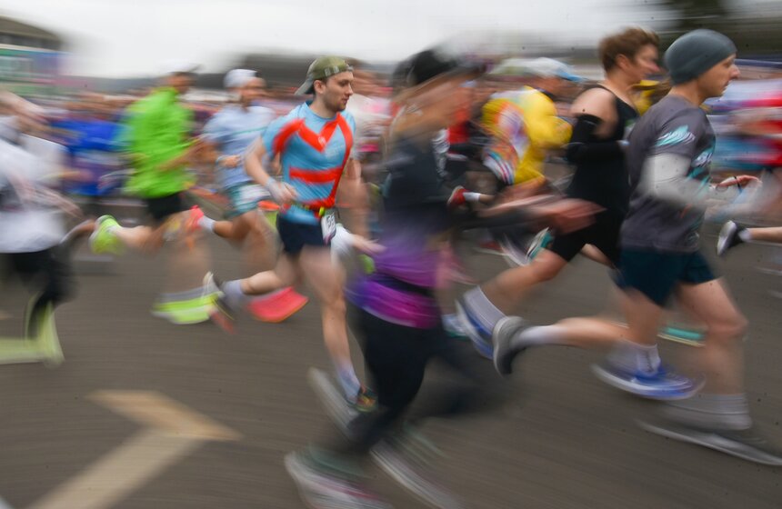 Забег "Апрель" на 5 км прошел в Москве 7 апреля 12 фото