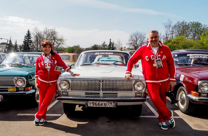 Ретроралли прошло в Москве 5 фото