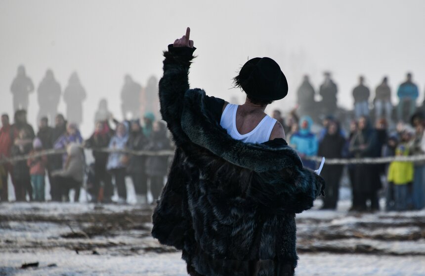 Празднование Масленицы состоялось в Никола-Ленивце Калужской области 30 фото
