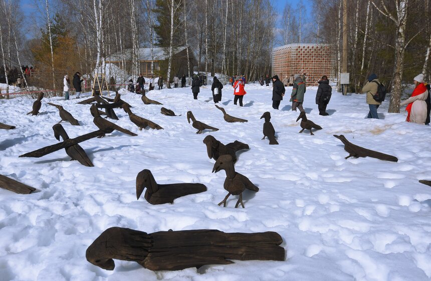 Празднование Масленицы состоялось в Никола-Ленивце Калужской области 2 фото