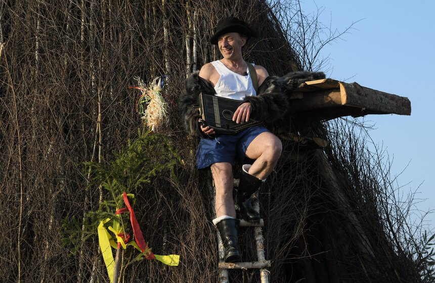 Празднование Масленицы состоялось в Никола-Ленивце Калужской области 26 фото