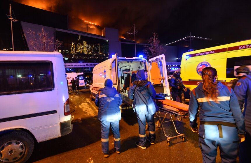 Стрельба произошла в "Крокус Сити Холле" 9 фото