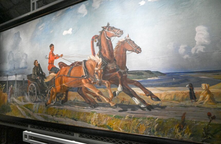 Выставка "Александр Дейнека. Курская аномалия" открылась в "Зарядье" 8 фото