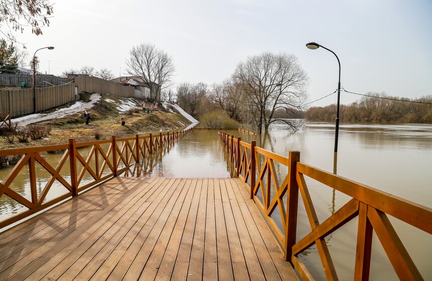 Жители Подмосковья столкнулись с экстремальным половодьем 37 фото