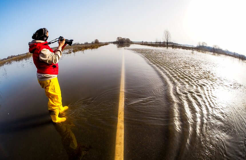 Жители Подмосковья столкнулись с экстремальным половодьем 24 фото