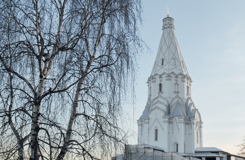 Реставрация фасадов церкви Вознесения Господня в "Коломенском" завершена 13 фото