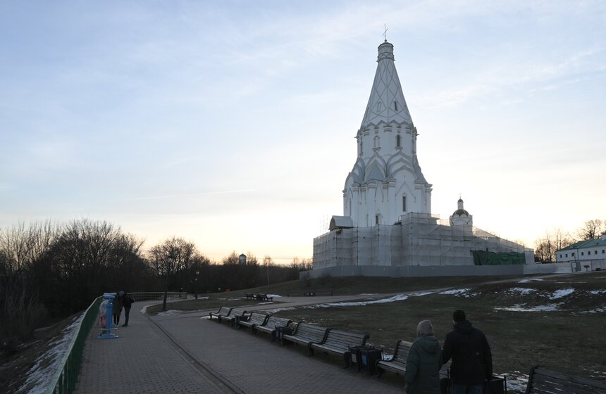 Реставрация фасадов церкви Вознесения Господня в "Коломенском" завершена 10 фото