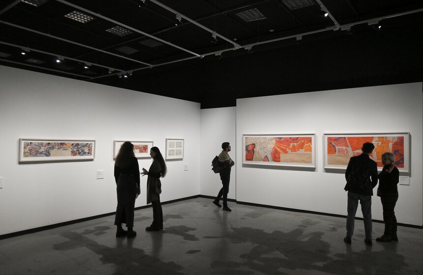 В столице открылась выставка "Искусство в масштабе. Монументальная живопись Москвы" 14 фото