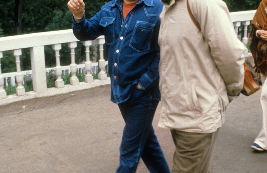 Писатель Габриэль Гарсиа Маркес и кинорежиссер Франческо Рози, 1979 год. Фото: ИТАР-ТАСС