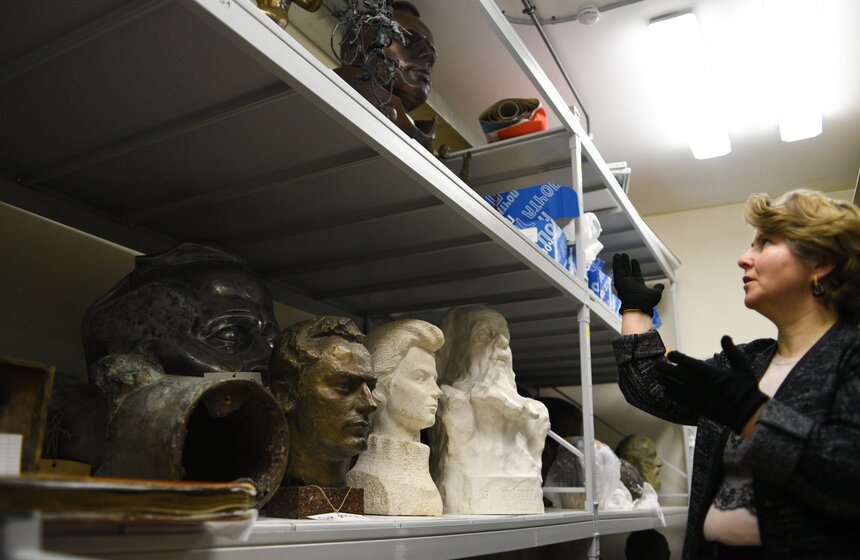 Пресс-тур прошел по закрытому хранилищу Музея космонавтики в Москве 19 фото