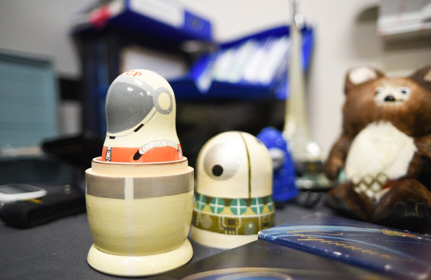 Пресс-тур прошел по закрытому хранилищу Музея космонавтики в Москве 10 фото