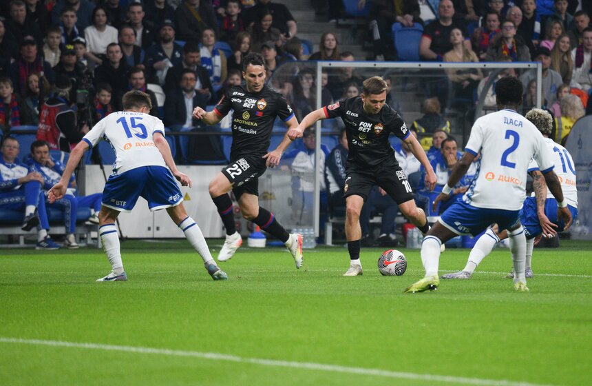 ЦСКА и "Динамо" сыграли вничью в матче Пути РПЛ Кубка России 10 фото