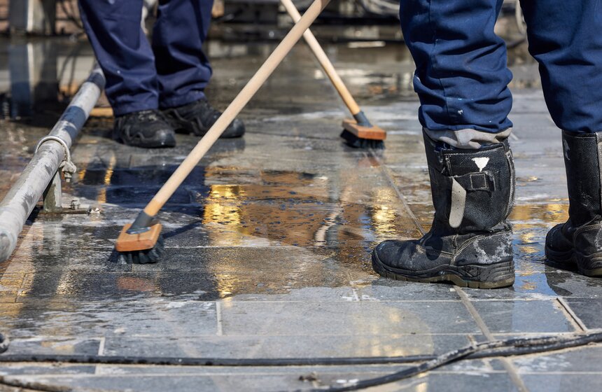 Фонтан "Дружба народов" промыли на ВДНХ 6 фото