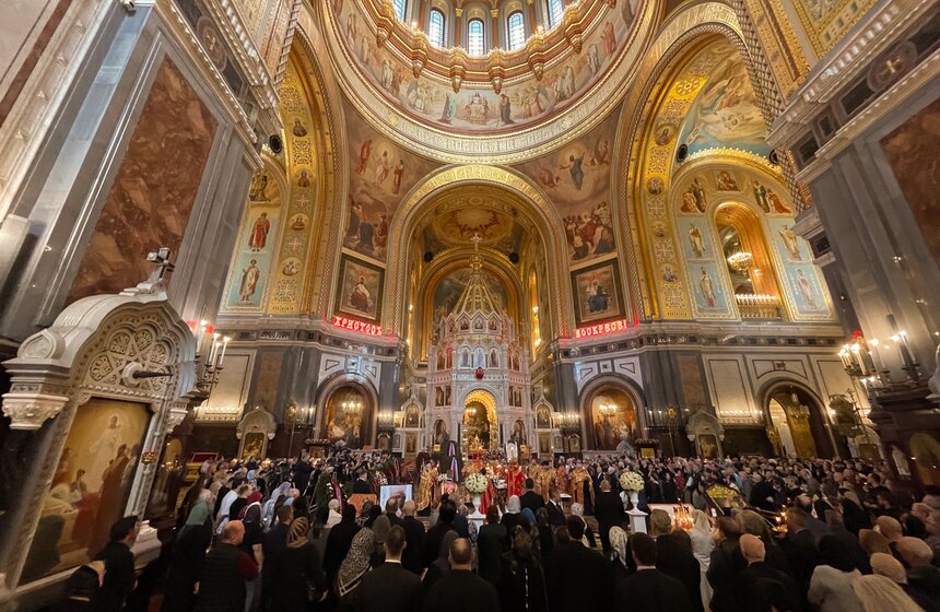 Прощание с Зурабом Церетели проходит в храме Христа Спасителя 23 апреля 11 фото