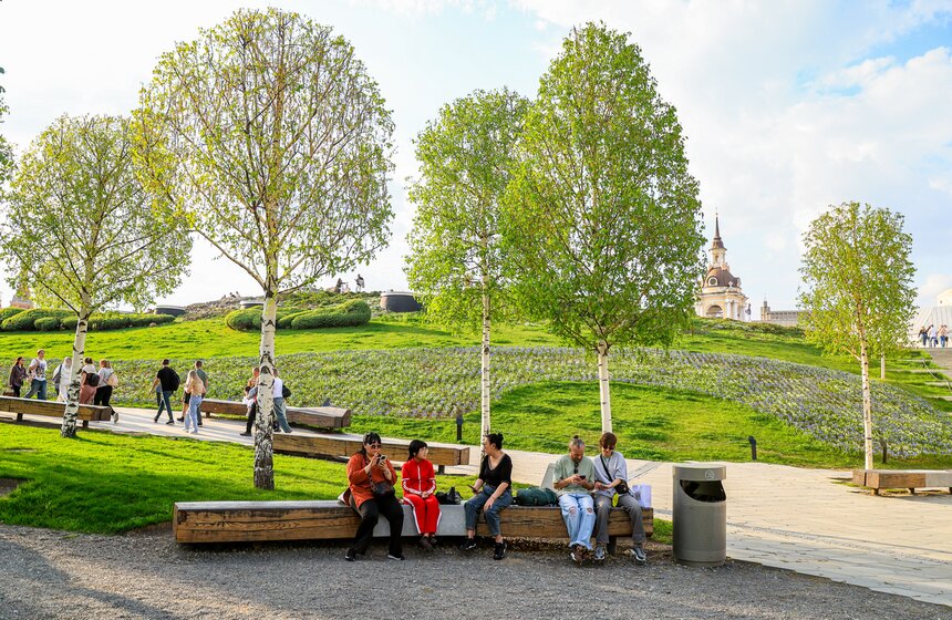 Первоцветы распустились в парке "Зарядье" 9 фото