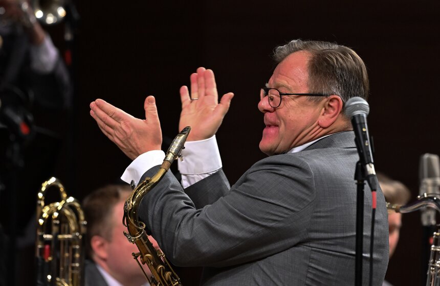 Американские звезды и трио Бутмана выступили на фестивале "Триумф джаза" 39 фото