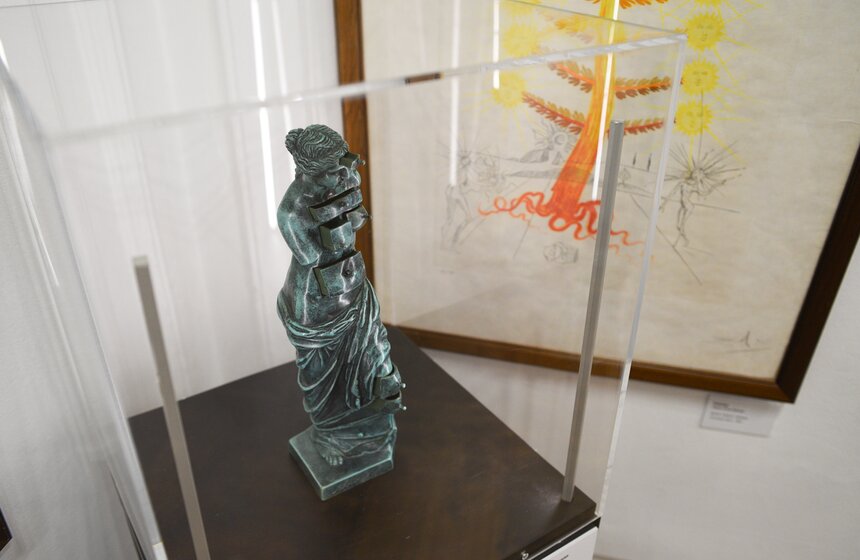 Выставка работ Сальвадора Дали "Женщины-цветы" открылась в саду им Баумана 13 фото