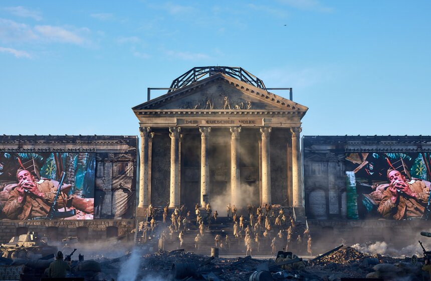 Генеральная репетиция спектакля "Победа! Знамя над Рейхстагом" прошла в "Москино" 22 фото