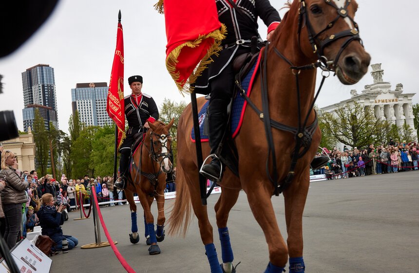 На ВДНХ стартовал сезон выступлений Кремлевской школы верховой езды 10 фото