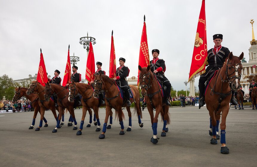 На ВДНХ стартовал сезон выступлений Кремлевской школы верховой езды 7 фото
