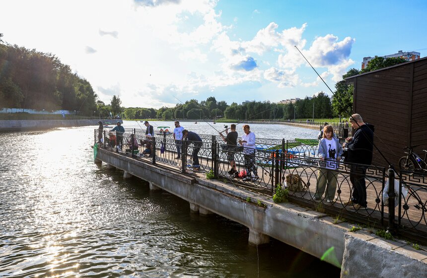 Чемпионат по рыбной ловле стартовал на фестивале "Москва – на волне. Рыбная неделя" 7 фото