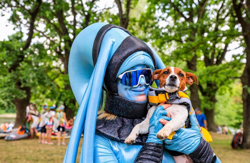 Костюмированная сап-регата прошла в Серебряном Бору 5 фото