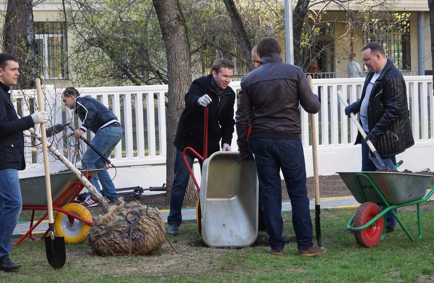 Сергей Собянин принял участие в акции по посадке деревьев 2 фото
