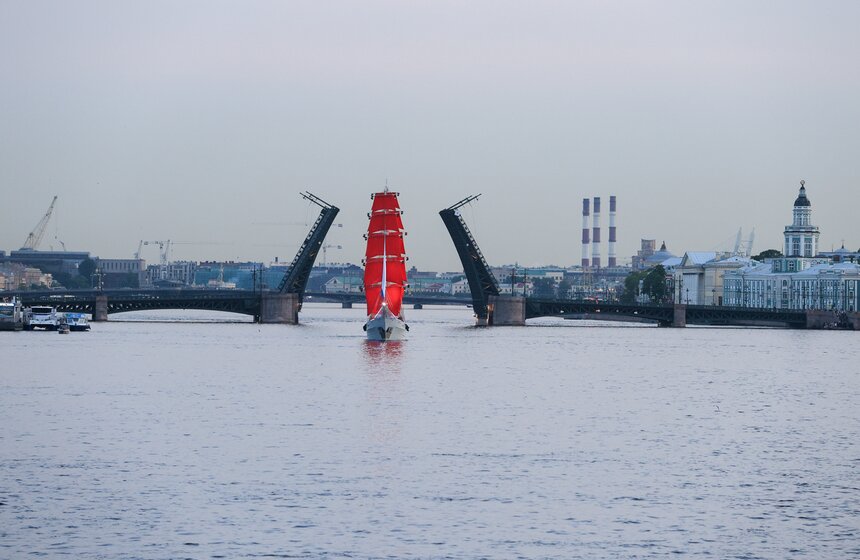 В Петербурге состоялась первая репетиция "Алых парусов" 3 фото