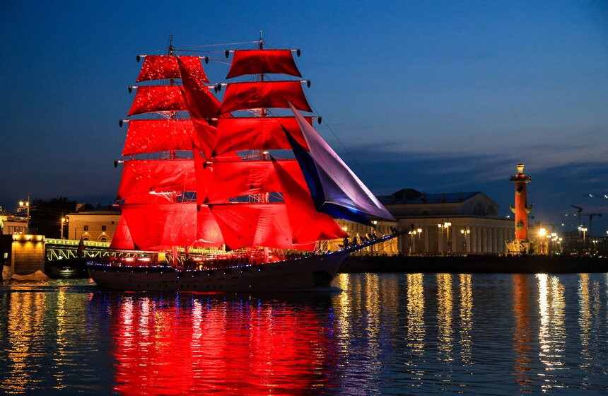 В Петербурге состоялась первая репетиция "Алых парусов" 17 фото