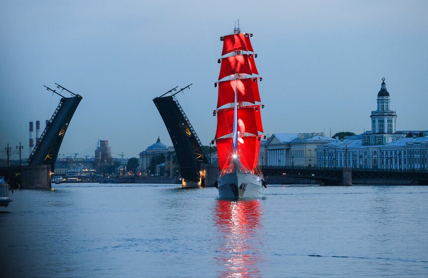 В Петербурге состоялась первая репетиция "Алых парусов" 9 фото