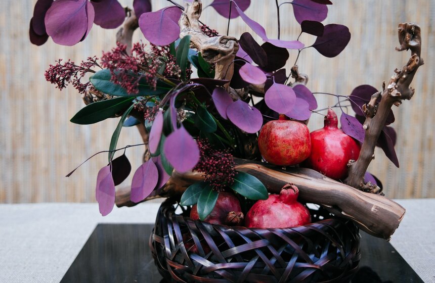 Выставка икебаны "Акценты осени" проходит в Москве 13 фото