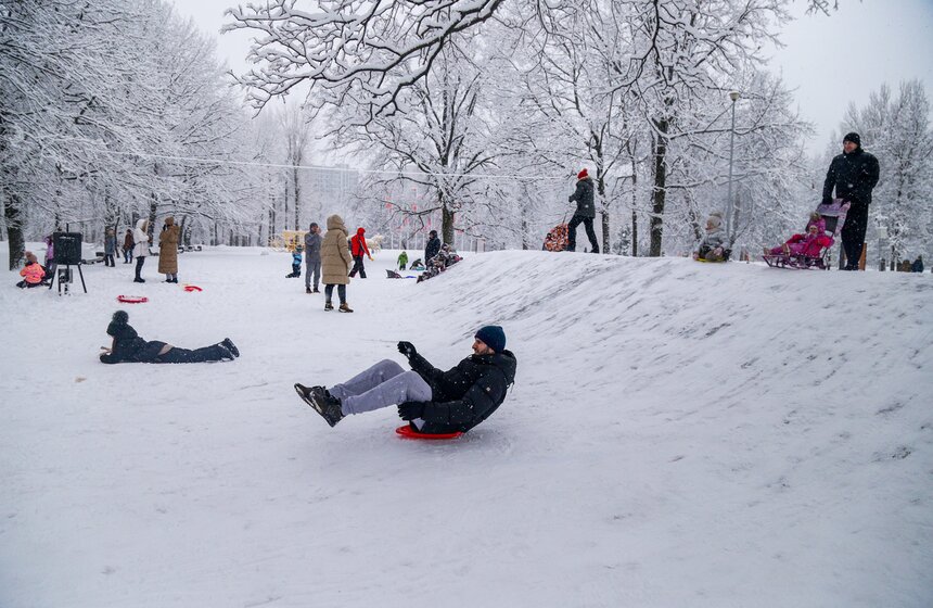 Снегопад накрыл Москву 31 декабря 18 фото