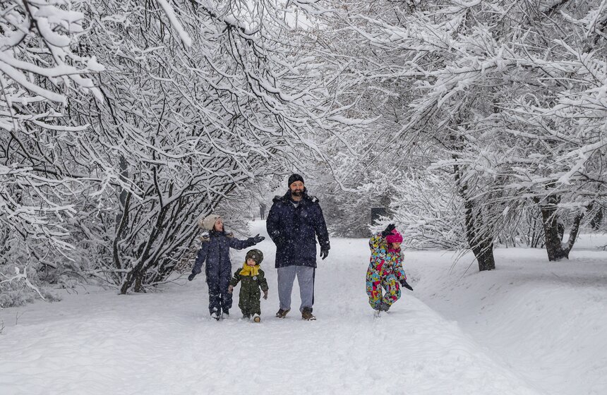 Снегопад накрыл Москву 31 декабря 11 фото