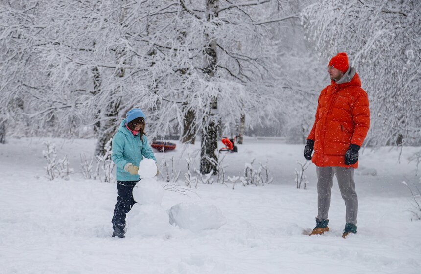 Снегопад накрыл Москву 31 декабря 13 фото