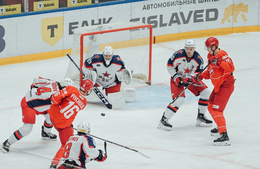 "Спартак" обыграл ЦСКА в матче КХЛ 25 фото