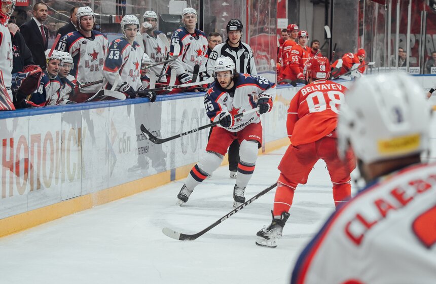 "Спартак" обыграл ЦСКА в матче КХЛ 12 фото