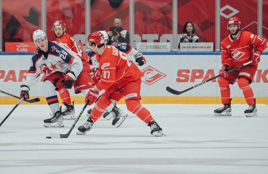 "Спартак" обыграл ЦСКА в матче КХЛ 22 фото
