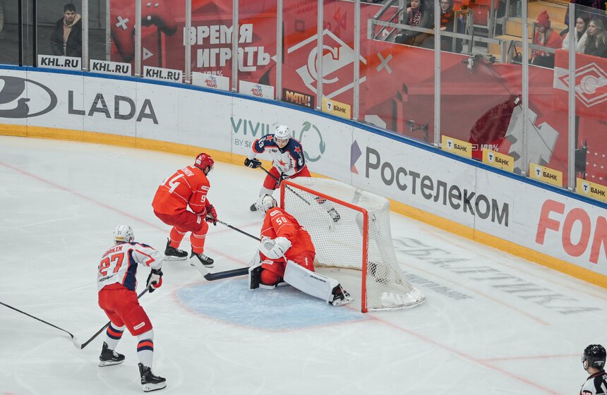 "Спартак" обыграл ЦСКА в матче КХЛ 3 фото