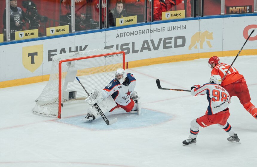 "Спартак" обыграл ЦСКА в матче КХЛ 7 фото
