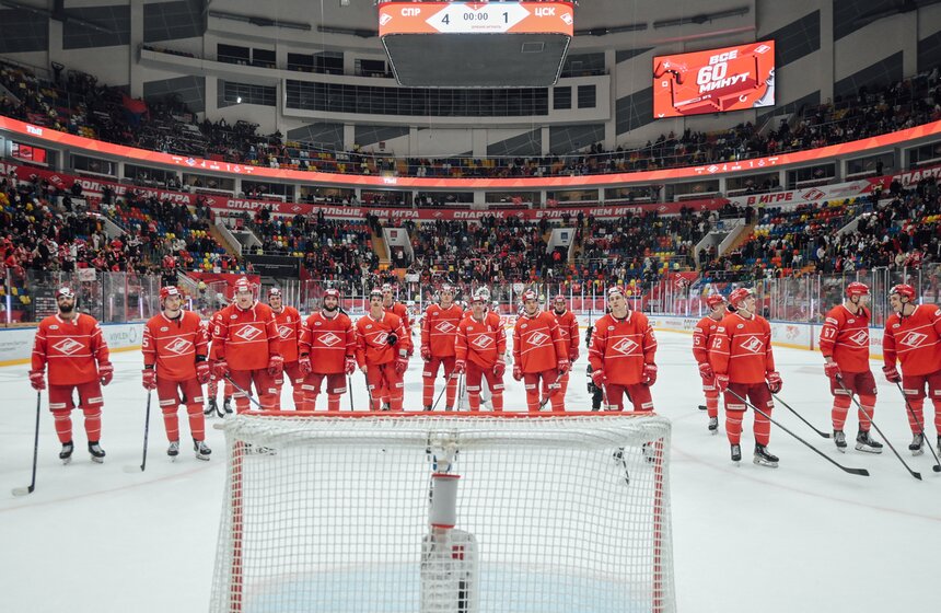 "Спартак" обыграл ЦСКА в матче КХЛ 27 фото