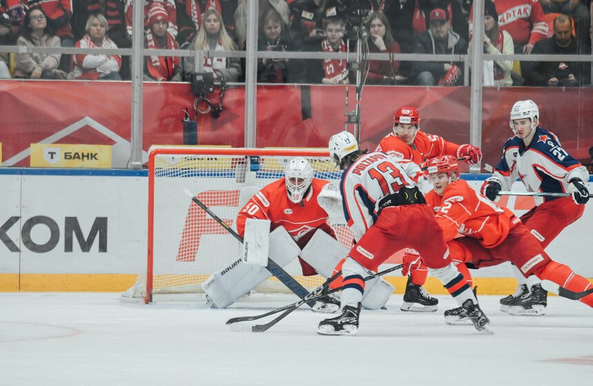 "Спартак" обыграл ЦСКА в матче КХЛ 14 фото