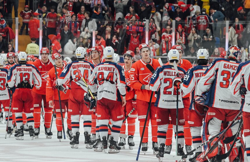 "Спартак" обыграл ЦСКА в матче КХЛ 26 фото