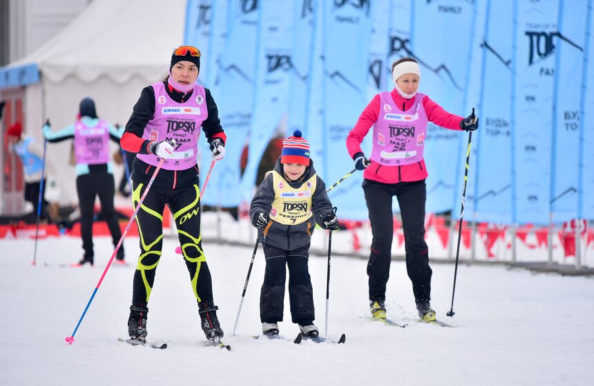 В "Лужниках" прошли лыжные соревнования TOPSKI FAMILY 2 фото