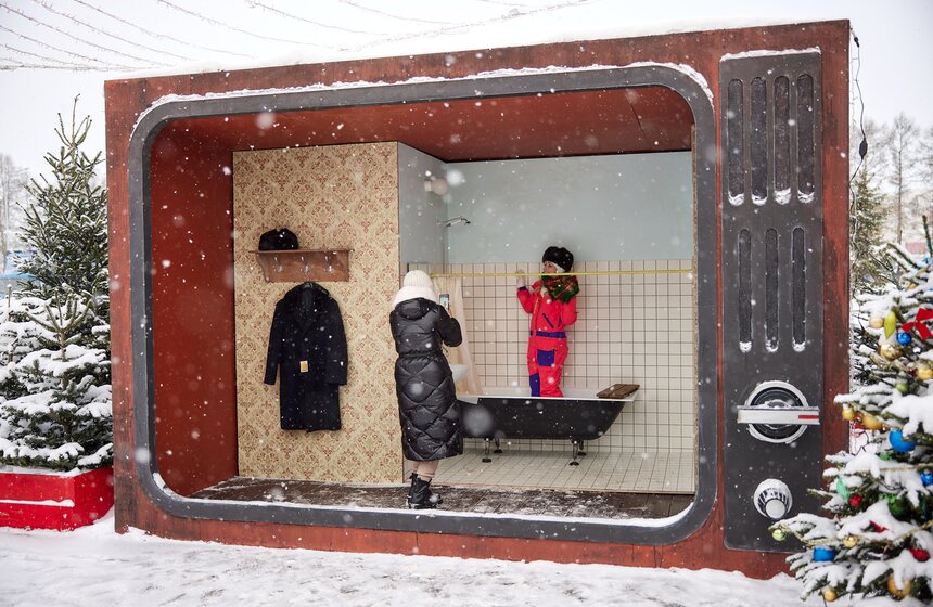 Зимняя культурная программа стартовала в кинопарке "Москино" 4 фото