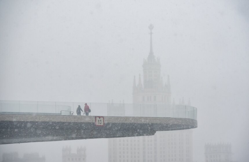 В Москве выпал первый снег 26 фото
