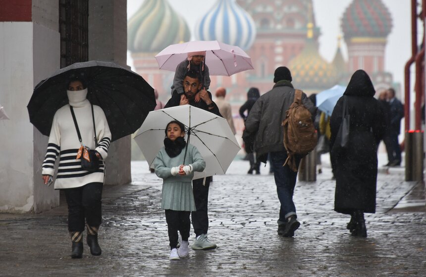 В Москве выпал первый снег 19 фото