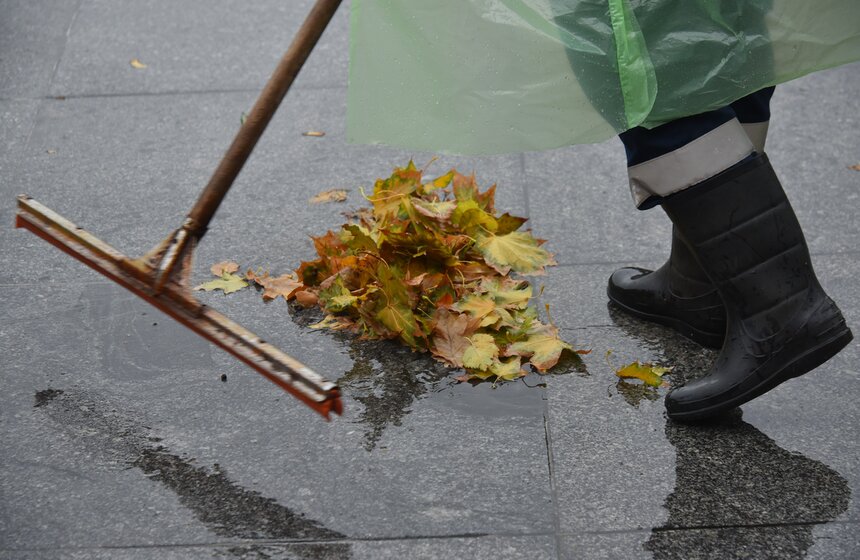 В Москве выпал первый снег 16 фото