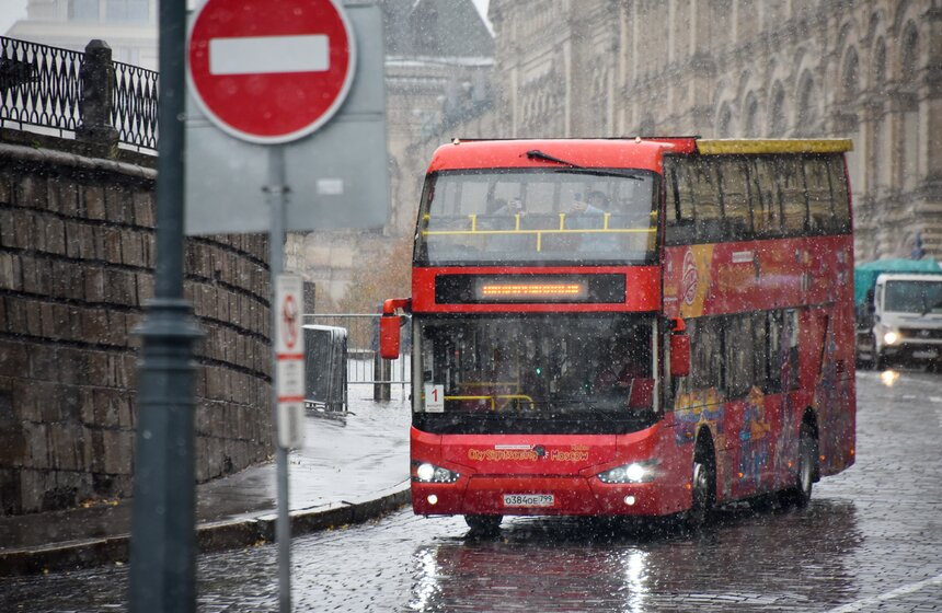 В Москве выпал первый снег 29 фото