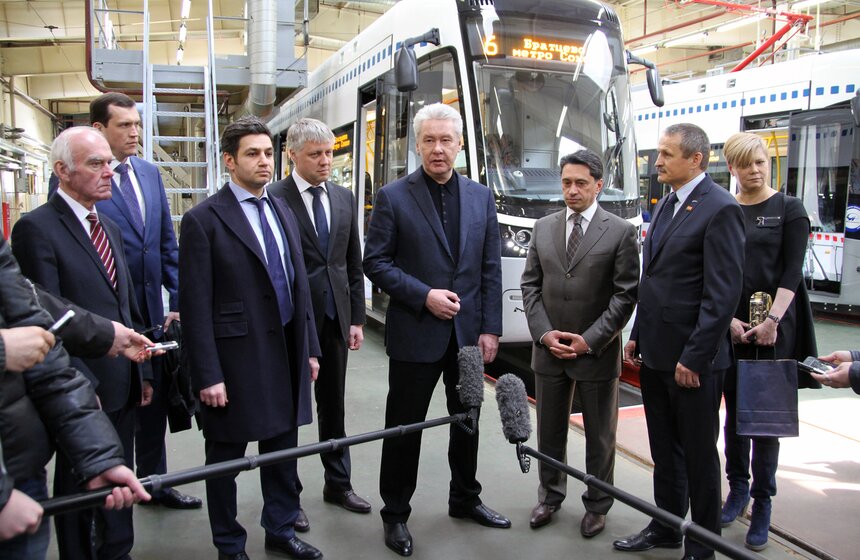 Сергей Собянин посетил московское трамвайное депо 7 фото