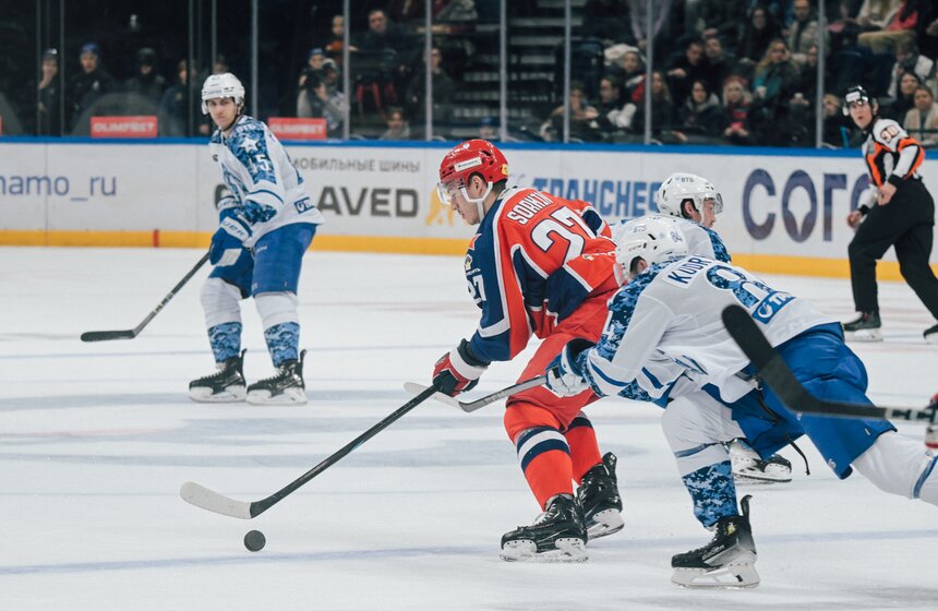 ЦСКА обыграл "Динамо" в матче КХЛ 24 фото